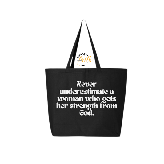 Woman of strength-tote bag