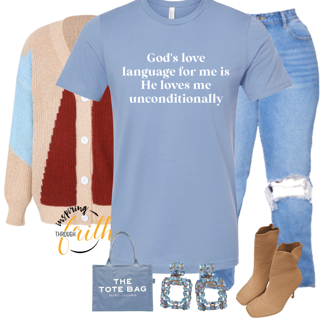 God’s love language t-shirt